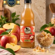 Zena Sandaloz Sakızlı Elma Sirkesi 500 ml şişesi.