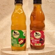 Zena Elma Sirkesi ve Kırmızı Pancar Sirkesi ikili set, 2 × 500 ml cam şişe