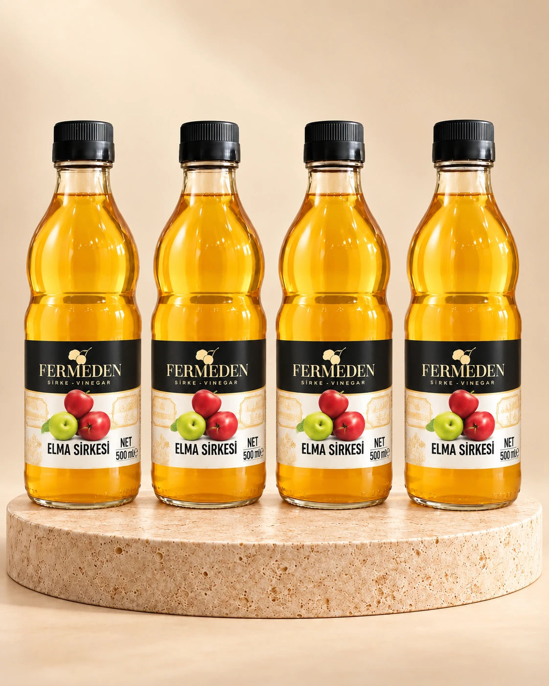 Elma Sirkesi 4’lü Paket · 4 × 500 ml